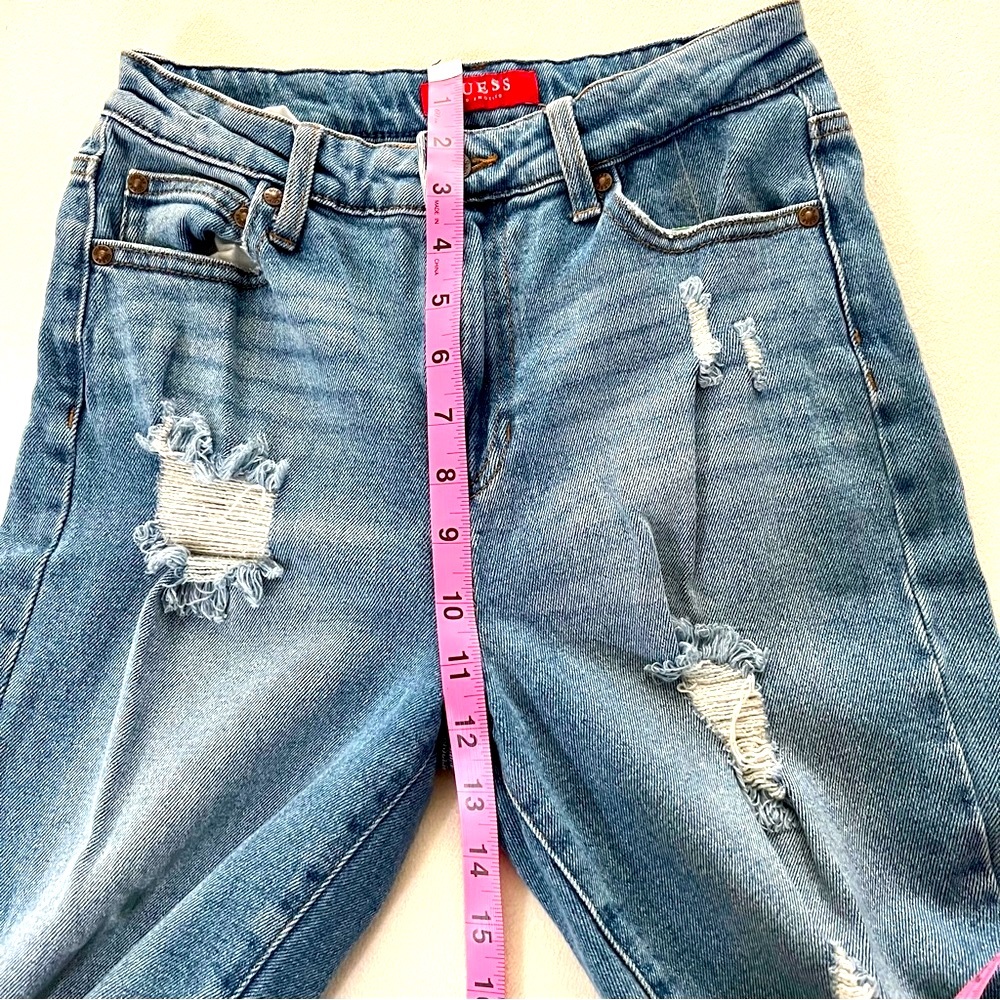 GUESS FACTORY Wome’ns Fringe High Rise Jean - Picture 11 of 14